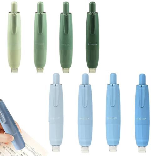 8 Piezas Rollos de Cinta Adhesiva de Doble Cara, Pegamento en Cinta Roller, Rodillo Pegamento Doble, para Álbumes de Fotos, Tarjetas, Manualidades y Diarios