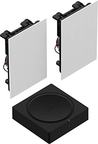 Sonos Set di amplificatori | con 1 paio di altoparlanti in-wall by Sonance – (passivo, cablato, Sonos Trueplay Tuning)