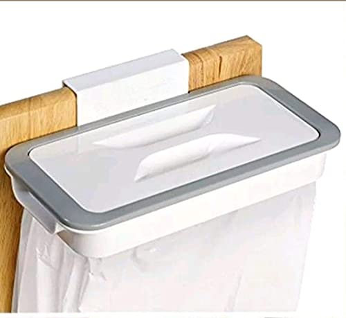 Support sac poubelle à suspendre pour cuisine, tiroir ou porte | Porte poubelles compact pour camping-car et salle de bain | Accroche poche poubelle