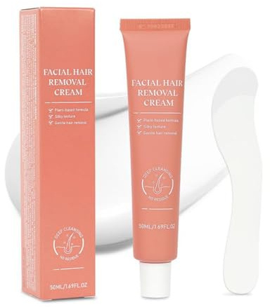 Crema Depilatoria | 50ml Prodotti Depilatori Idratanti - Crema Depilatoria Con Estratti Vegetali Per Il Viso Delle Donne | Per Donne, Ragazze, Madre, Fidanzata, Moglie, Sorella