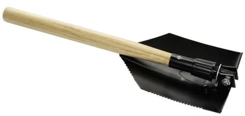 HP-Autozubehör 13600 Klappstapten mit Holzgriff, klappbar mit Schutztasche Schwarz