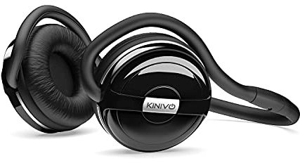 Kinivo BTH240 Bluetooth Headphones (Black, On-Ear, Wireless Music, Hands-Free Calling, Built-in Mic, Foldable, Memory Form Earpads, Travel Bag)
