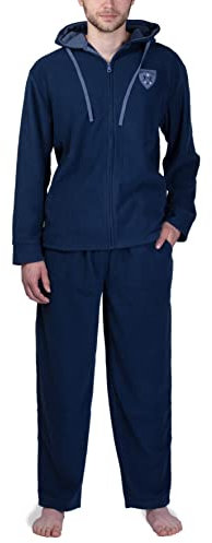SLOUCHER Fleece-Anzug für Herren, Farbe:navy, Größe:L