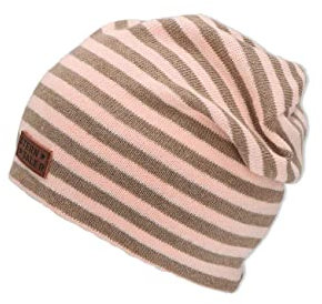 Sterntaler Unisex Slouch Streifle Beanie-Mütze, rosa, 47