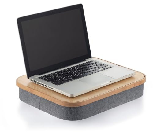 InnovaGoods® Bureau Portable avec Plateau de Rangement Large, travaillez ou étudiez de manière Confortable et Pratique, Design Compact et léger, idéal pour la Maison et Le Bureau.