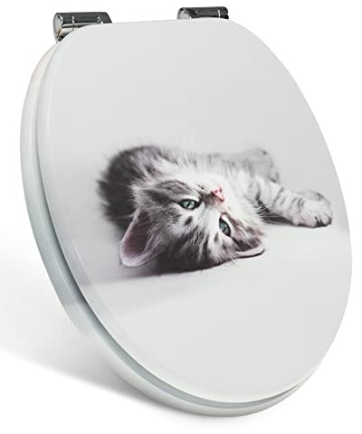 Xonic Design WC-Sitz - Premium Klo-Deckel - Toilettensitz mit Absenkautomatik - hochwertige Klobrille mit Motiv - MDF118