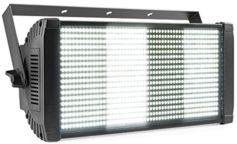 BeamZ Professional BS1000W Estroboscopio LED Blanco Frío, Cegador, 936 LED blancos en 4 segmentos, resistente luz estroboscópica y cegadora, ideal para escenario y Eventos, hasta 10 canales DMX