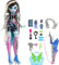 Monster High Rockstar Frankie Stein - Puppe mit Metallic-Puffärmeln, Kunstleder-Shorts und drapiertem Kettengeschirr, inklusive Zubehör für Rocker-Glam-Haarstyling, HNF84