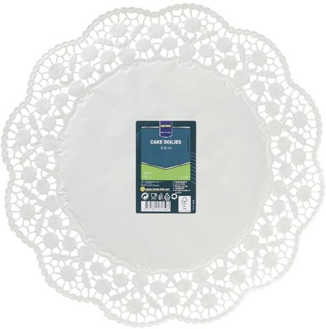 METRO Professional Sottotorta, carta bianca, Ø 36 cm, rotondo, 250 unità