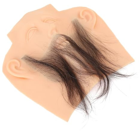 Künstliches Schnurrbart-Bart-Übungsstück, Hohe Simulation, Trimmen, Männliches Pflegeharz, PVC