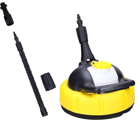 yakermur Limpiador de superficies de alta presión, limpiador eléctrico para exteriores | Accesorios para entrada Terraza Hormigón Suelo Limpieza Exterior y Lavado de Coche