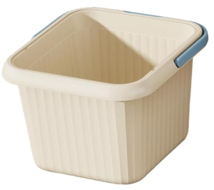 Cirraorive Foot Bath Basin Bacinella Pediluvio Ampia E Portatile con Punti Massaggianti sul Fondo Vasca per Immersione Piedi in PP Solido Facile Da Trasportare a, Blu