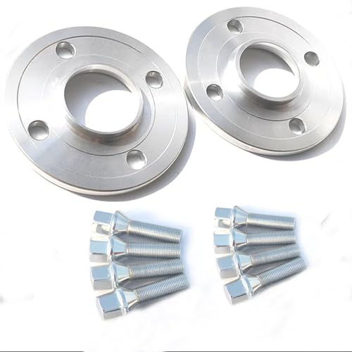 Espaciador Rueda Para Fiat Para Alfa Para Romeo Para Seicento Para Abarth Para FIAT Para STILO 2 Piezas 12 Mm 20 Mm 4X98 58,1 Espaciadores Rueda Coche Separadores Ruedas(12mm silver)