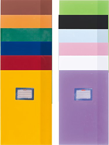 Herlitz Heftumschläge (12er Pack | A4, sortiert)