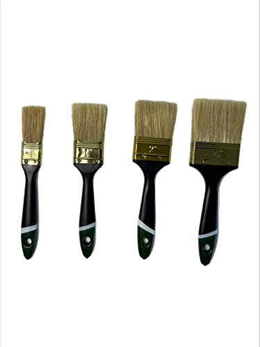 Set di 48 pennelli piatti da 25/38/50/63 mm per 12 pennelli da pittore, per vernice