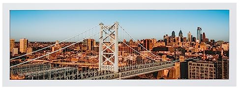 HOMESEVEN 8x24 Frame, 8x24 Panoramic Picture Frame, Solid Wood Poster Frame-Horizontal and Vertical Wall Hanging for Home, Exhibition, Caffe(Black)