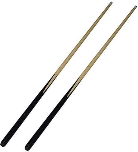 IGUATU 2X Queues de Billard en Bois Bâtons de Billard Piscine Accessoires de Snooker Outils de Billard 145cm
