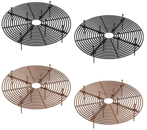 CuiCanfla Maceta de protección contra gatos, protección para macetas, soporte para macetas, 4 unidades, rejilla para macetas, protege la tierra de las plantas de animales y niños