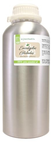 GreenHealth Eucalyptus Essential Oil – 32 fl oz (946 ml) – 100% Pure & Natural – Bulk Aromatherapy Oil in Aluminum Bottle – for Diffuser, Cleaning, Air Freshener, Home Fragrance