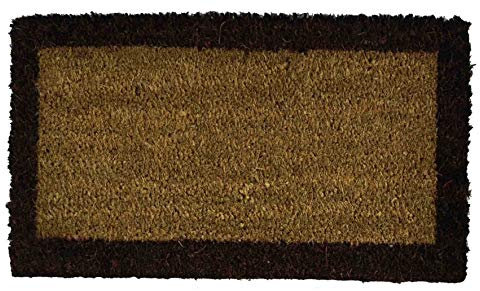 Felpudo de coco para escalón, con borde, 25 x 50 cm