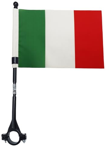 AZ FLAG Fahrradflagge Italien 21x15 cm Leichtes Polyester Plastikstab