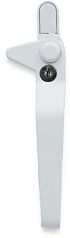 WMS uPVC Window Handle Cockspur Window Handle White Double Glazed 9mm Backset Right Hand