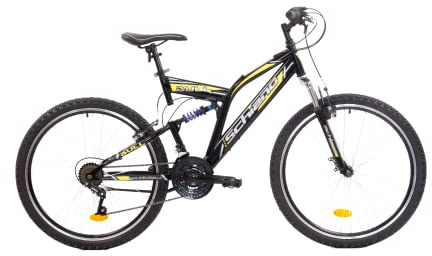 F.lli Bull 26” Bicycle, Men's MTB Woman/men Bike, Black-Yellow