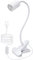 Lampe à Pince E27, 240CM Cable, 10MM Grossier 360°Flexible Col de Cygne, Douille E27 avec Pince, Lampe a Pince pour Lit, Spot avec Pince, Lampes de Chevet, Lamp de Lecture, Lampes-Clips pour Bureau