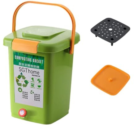 JAYIOLA Contenedor Sellado para residuos orgánicos, Tanque de fermentación con Tapa, 20l