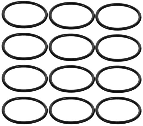 MAGICLULU 12 Elastici di Gomma Antiurto per Supporto Microfono a Condensatore da Tavolo, Anelli Ammortizzanti Flessibili per Stabilizzare Microfono in Setup Podcast e Registrazione