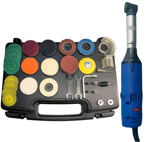 Limpiador De Juntas Eléctrico De 90°, 350 W - 15 000 RPM, Ajuste De 6 Velocidades, Fácil De Reemplazar, Para Limpiar, Cortar Y Pulir ,Blue