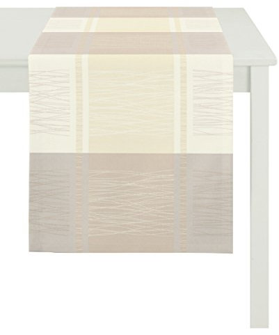 Apelt Läufer, Polyester, Hellbraun/beige, 44 x 140 x 1 cm