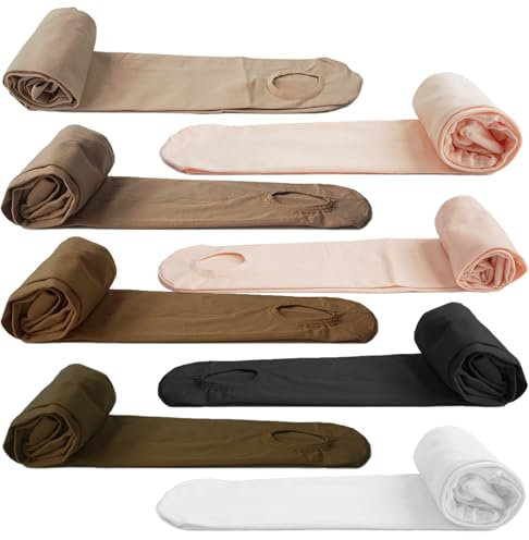 DANCEYOU Ballettstrumpfhose Tanzstrumpfhosen für Mädchen Kinder und Damen mit Loch Rosa XL
