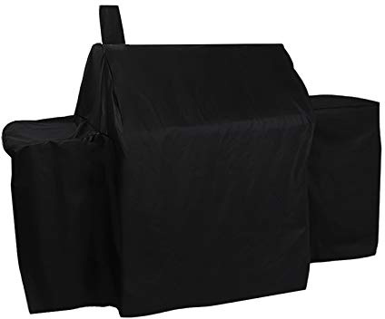 ProHome Direct Heavy Duty Waterproof Grill Cover for Char-Griller 2121,2123 Grills and Char-Griller Smokers with Side Fire Box,Black