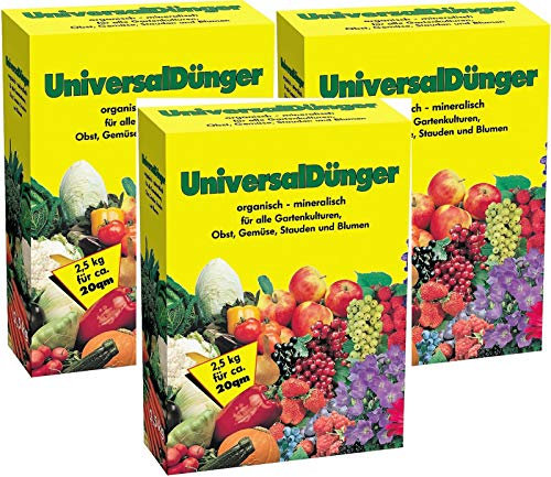 UNIVERSALDÜNGER 2,5 kg Blumen Gemüse Obst Pflanzen Universal Volldünger