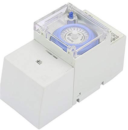 Interruptor de Temporizador mecánico analógico 110-230V 24 Horas Interruptor horario Manual Controlador de Temporizador mecánico analógico