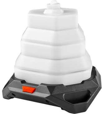 NEBO Galileo Air Collapsible Lantern, 6 Light Modes, Durable, Powerful Lantern with Hanging Hook for Camping and Outdoor Use, 500 Lumen,Smoke Gray