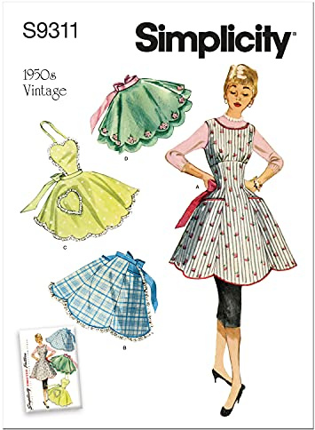 Misses' Vintage Apron Sewing Pattern Kit, Code 9311
