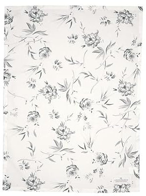 GreenGate Geschirrtuch Küchentuch Tea Towel Aslaug White Baumwolle 50 x 70 cm