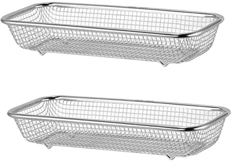 Yardenfun Cesto Porta Posate in Acciaio Inossidabile Per Lavastoviglie - 2 Pezzi Di Stoccaggio Utensili Accessorio Cucina Con Base Antiscivolo