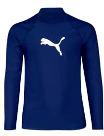 Puma Swim Kids Rashguard Unisex 1P, Azul Marino, 140