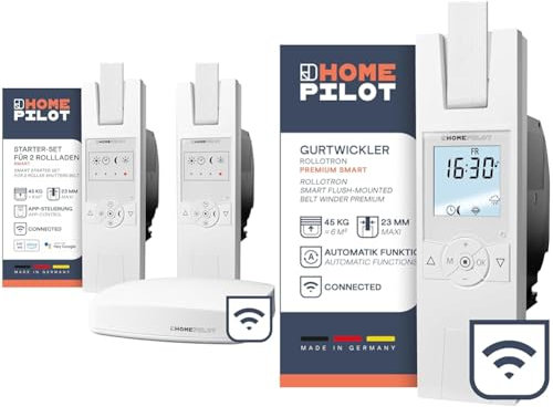 HOMEPILOT Rollladen Smart-Home Starter-Set & RolloTron premium smart, elektrischer Gurtwickler