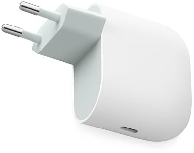Cargador USB-C de 45 W de Google - Cargador de teléfono Pixel de Carga rápida - Compatible con los Productos de Google y Otros Dispositivos USB-C® - Nieve