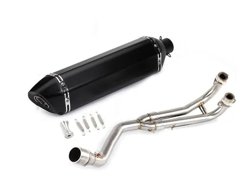 MNEUEQ Tratamiento Escape Sistema Completo De Escape Tubo Colector con Escape para Y&amaha T-MAX Tmax 500 530 T-MAX 500 530 2008-2016 2017 2018(Style 4)