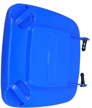 Alipis Trash Can Lid: 17.6 Inch Plastic Wheelie Bin Lid Replacement - Waste Bin Cover for Outdoor Garden Kitchen Dustbin Accessories
