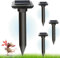 WUGEIN Ultrasuoni per Topi da Esterno,4 Pcs Scaccia Talpe Ultrasuoni Solare, Spaventapasseri Solari, Repellente Ultrasuoni per Talp, Ultrasuoni per Topi da Esterno,Gopher per Giardini e Prati
