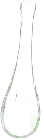 ULTECHNOVO Cucharas Soperas Chinas Cuchara De Vidrio Transparente Para Sopas y Postres Resistente Al Calor Para Fiestas y Hogar