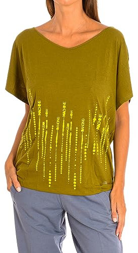 Zumba Fitness Way To Word It Fancy Top - Camiseta para Mujer Verde Verde Talla:FR : XS-S (Taille Fabricant : XS/S)