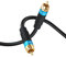 BlueRigger 3M Dual Shielded Gold Plated RCA Subwoofer Cable – for Subwoofer, Amplifier, Home Theater