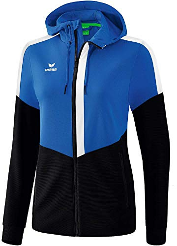 Erima Damen Squad Trainings Jacke (1032057), new royal/schwarz/weiß, 36